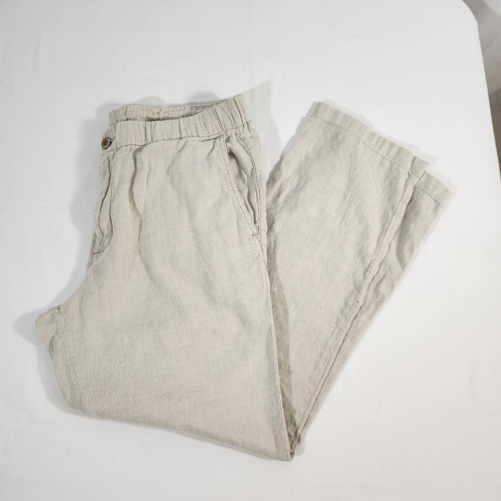Tommy Bahama Cream Linen Pants Size XL